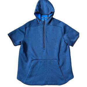 Under Armour Unstoppable Move Hoodie Sweatshirt Men 2XL Blue Zip Scuba Shirt